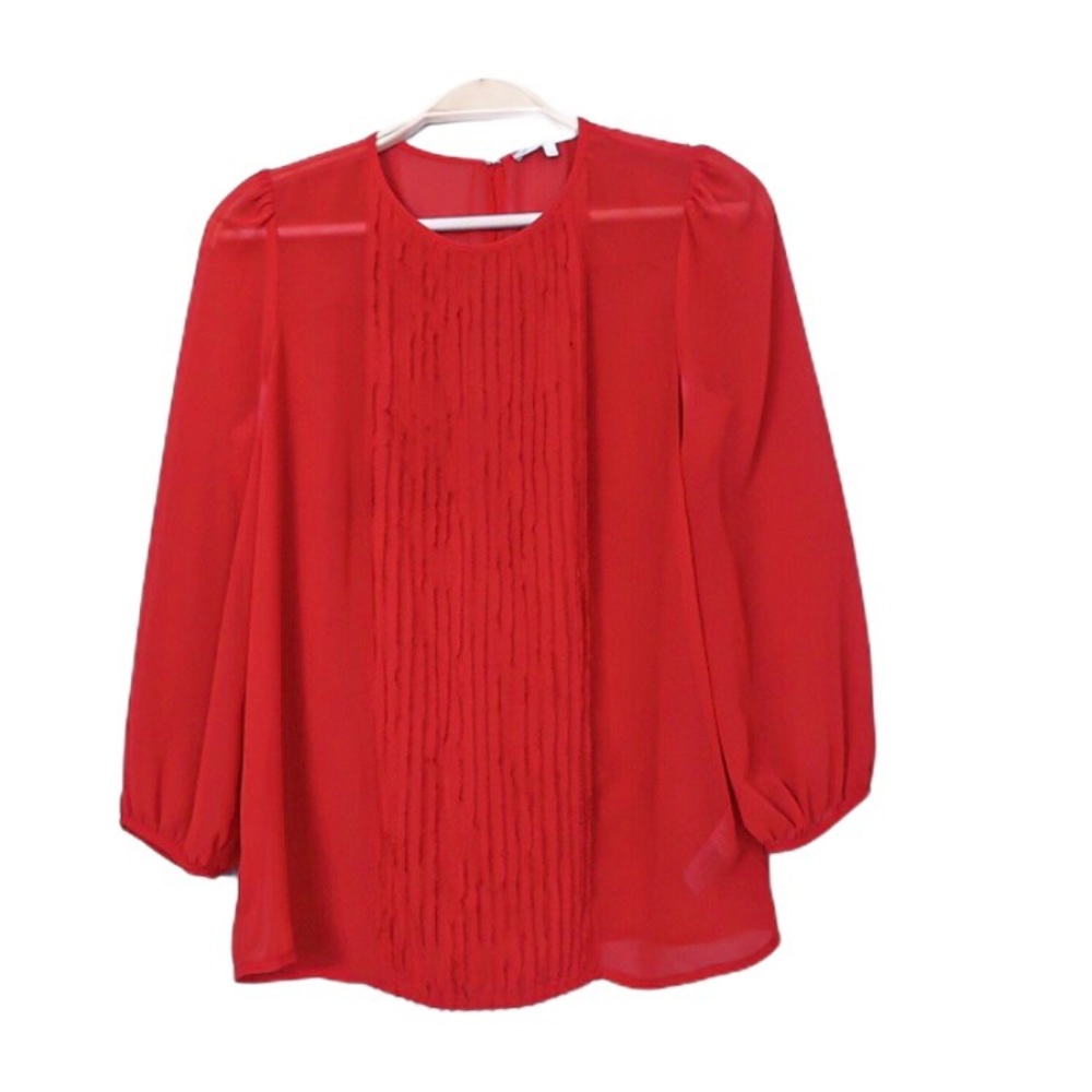 J. CREW Broadway & Broome Ruffle Shirt